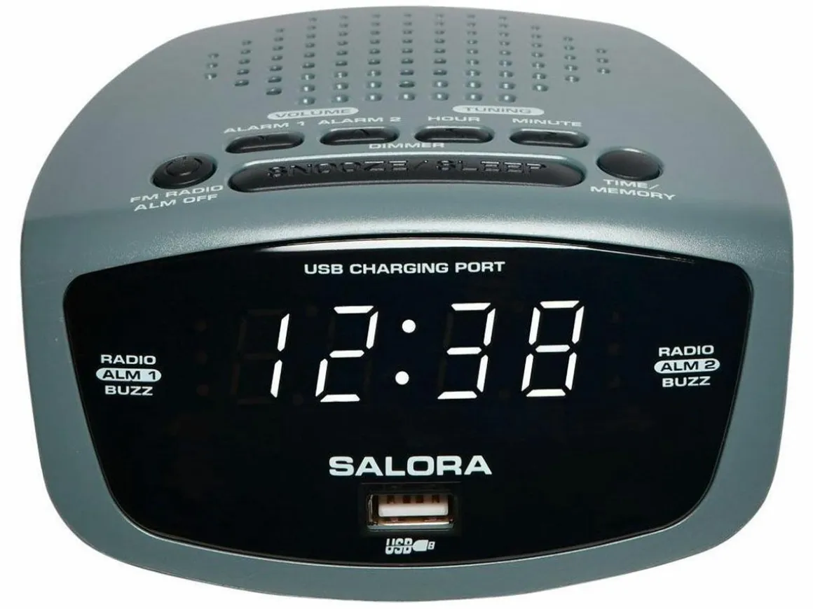 Salora CR627USB Uhrenradio mit Wecker