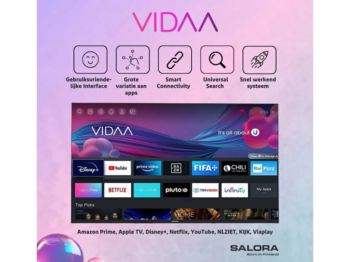 Salora FOD24HV 24-Zoll Smart Fernseher