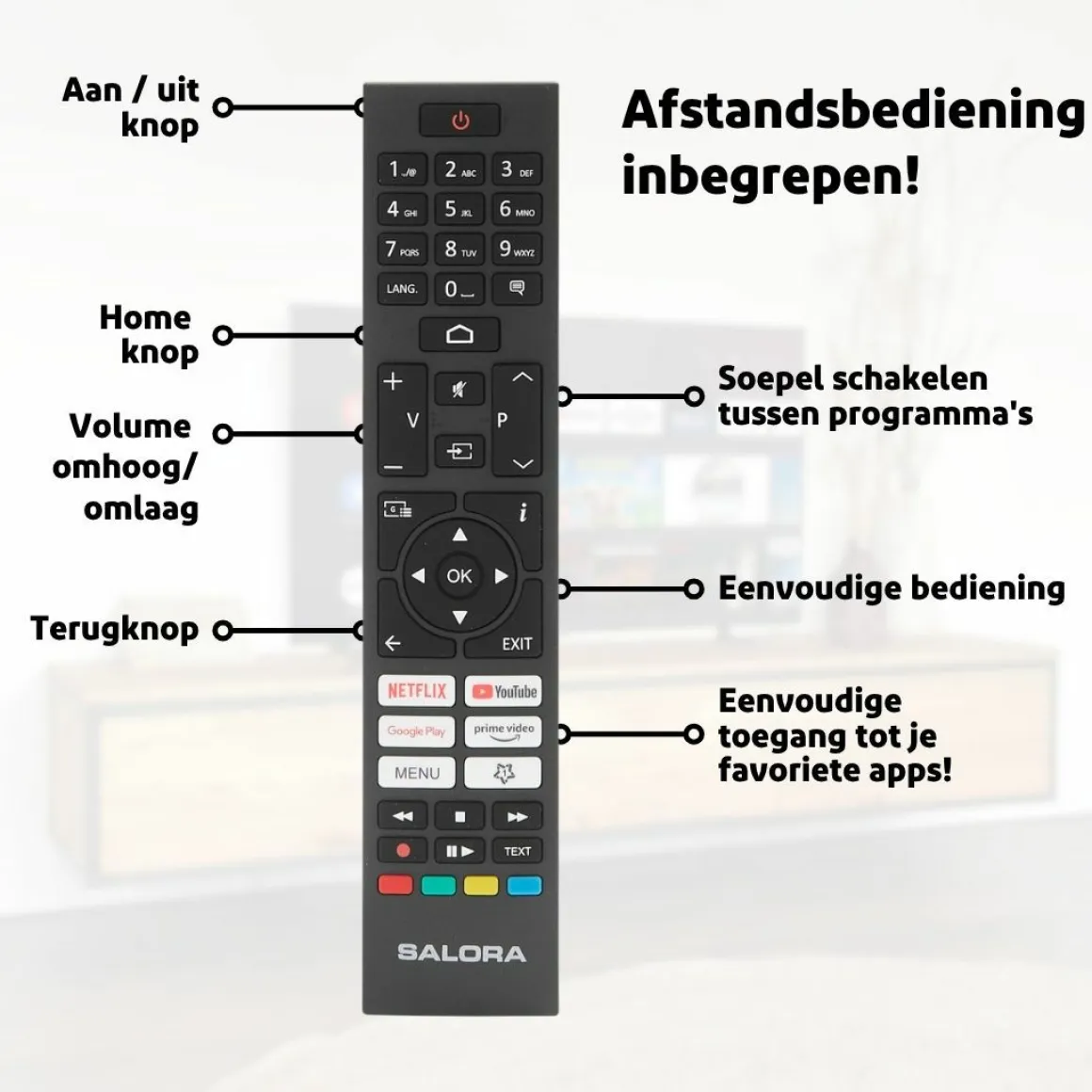 Salora QLED32TV Smart-TV mit Android