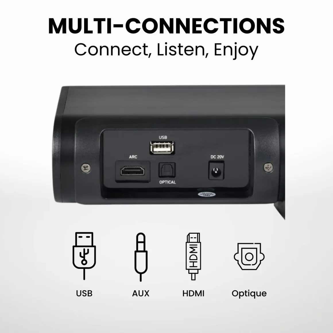 Salora SOUNDBAR680 Bluetooth-Soundbar mit Subwoofer