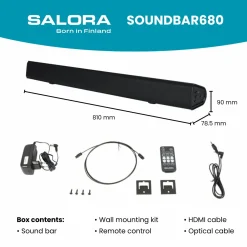 Salora SOUNDBAR680 Bluetooth-Soundbar mit Subwoofer
