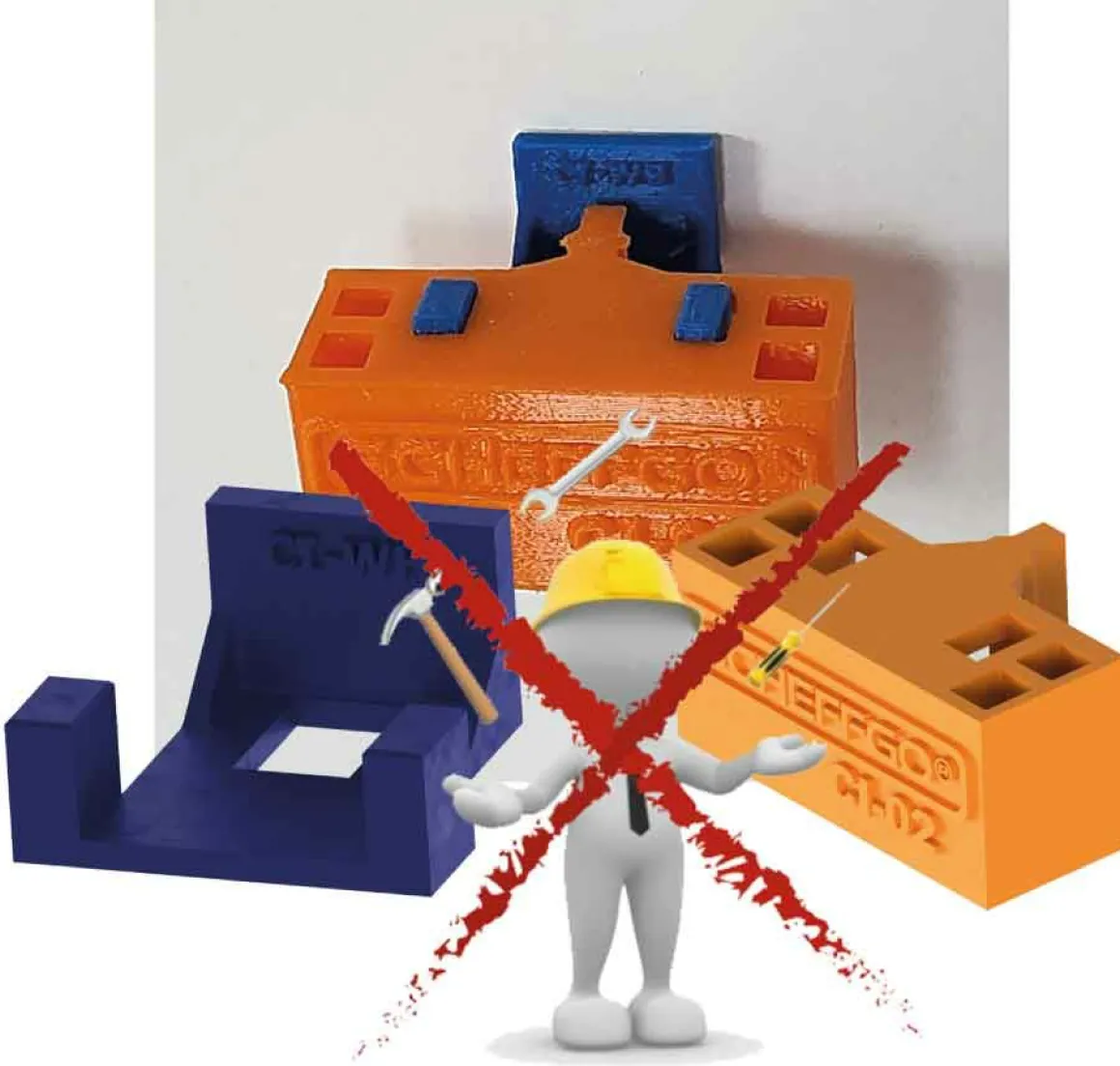 ScheffGO® CI-02WH Türstfeststeller mit Wandhalterung