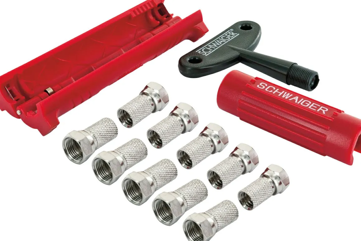Schwaiger ABISET30 F-Stecker Montage-Set