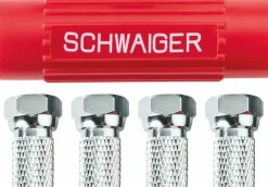 Schwaiger ADH14 satz von 4 F-Stecker mit Aufdrehhilfe