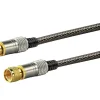 Schwaiger Black F-Stecker Satellitenkabel - 1,5 meter