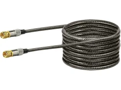 Schwaiger Black F-Stecker Satellitenkabel - 1,5 meter