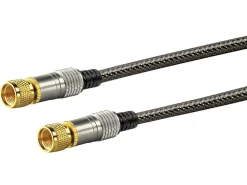 Schwaiger Black F-Stecker Satellitenkabel - 10 meter