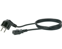 Schwaiger CK80 1,8 Meter 230 Volt schwarzes Stromversorgungskabel