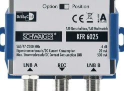 Schwaiger DiSEqC SAT-Multischalter 2 auf 1