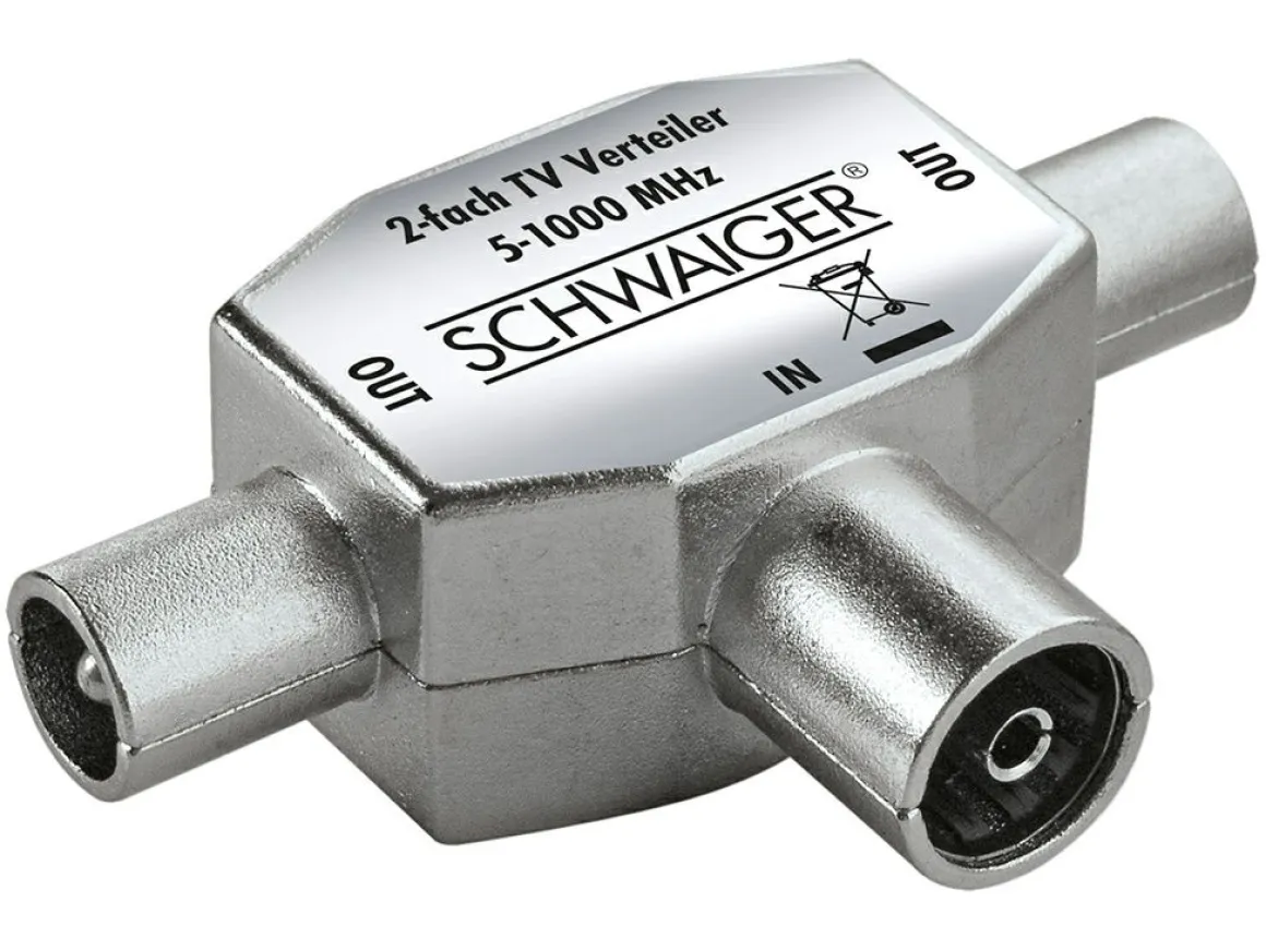Schwaiger 2-fach TV Verteiler