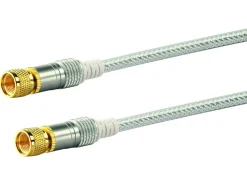 Schwaiger F-Stecker White Satellitenkabel - 5 meter