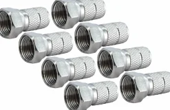 Schwaiger FST6508 6,5 mm Satz von 8 F-Stecker