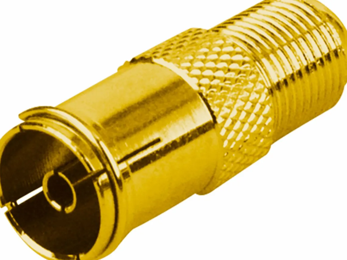 Schwaiger GOUST9320 Vergoldeter F-Adapter