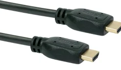 Schwaiger HDM0300 3 Meter Schwarzes High Speed HDMI-Kabel mit Ethernet