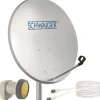 Schwaiger 719727 hellgrau 55cm SAT Set
