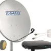 Schwaiger 719758 hellgraues 55cm SAT Set