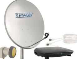 Schwaiger 719758 hellgraues 55cm SAT Set