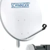 Schwaiger 714470 Hellgraues 55cm Stahl-Spiegel Set