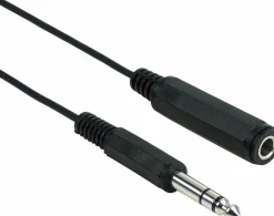 Schwaiger KHA4076 5 Meter schwarzer Audio-Verlängerungskabel