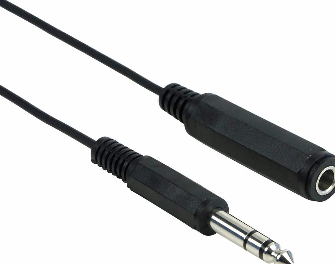 Schwaiger KHA4076 5 Meter schwarzer Audio-Verlängerungskabel
