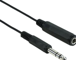Schwaiger KHA4076 5 Meter schwarzer Audio-Verlängerungskabel