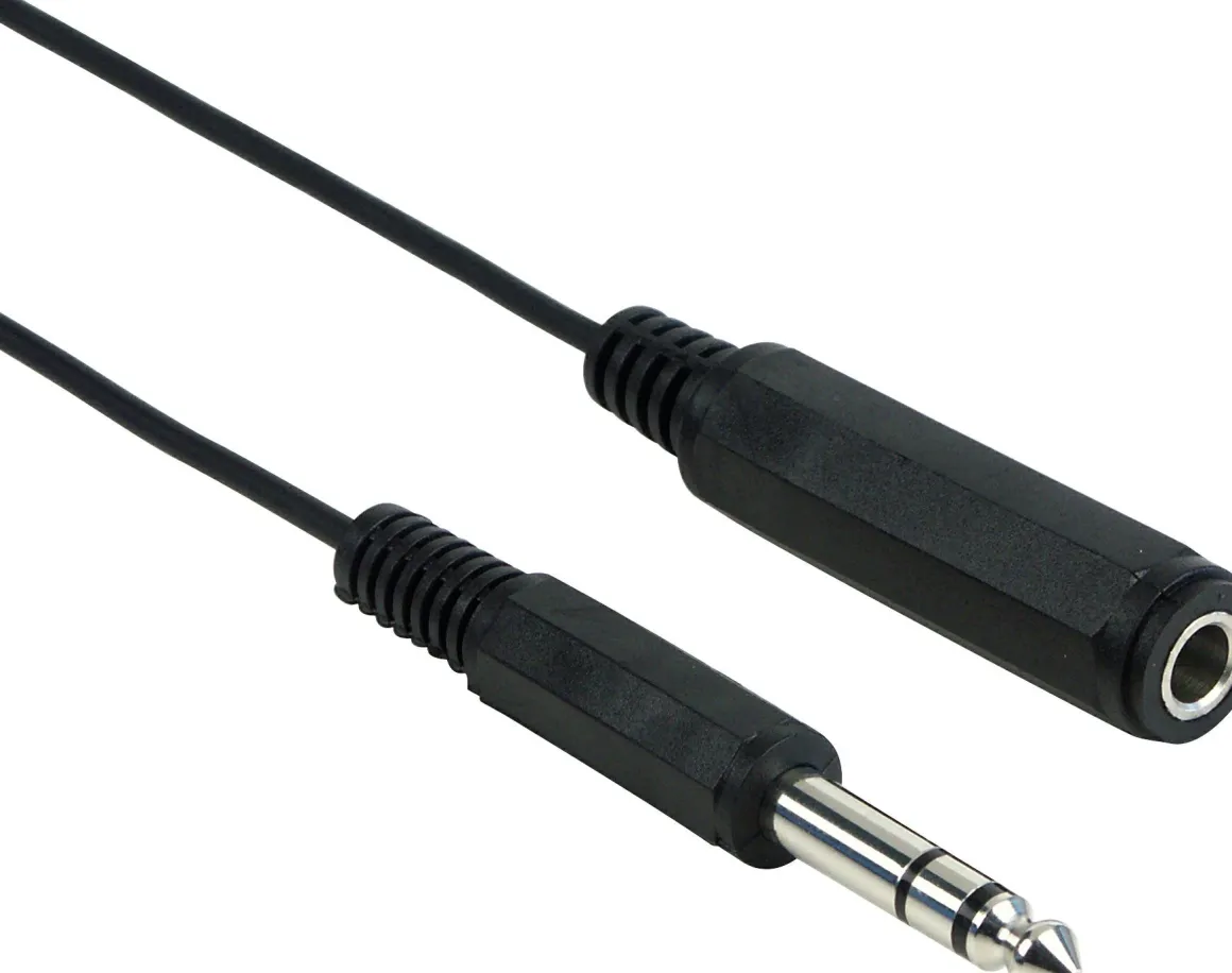 Schwaiger KHA4076 5 Meter schwarzer Audio-Verlängerungskabel