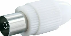 Schwaiger Koax-Stecker - Weiß