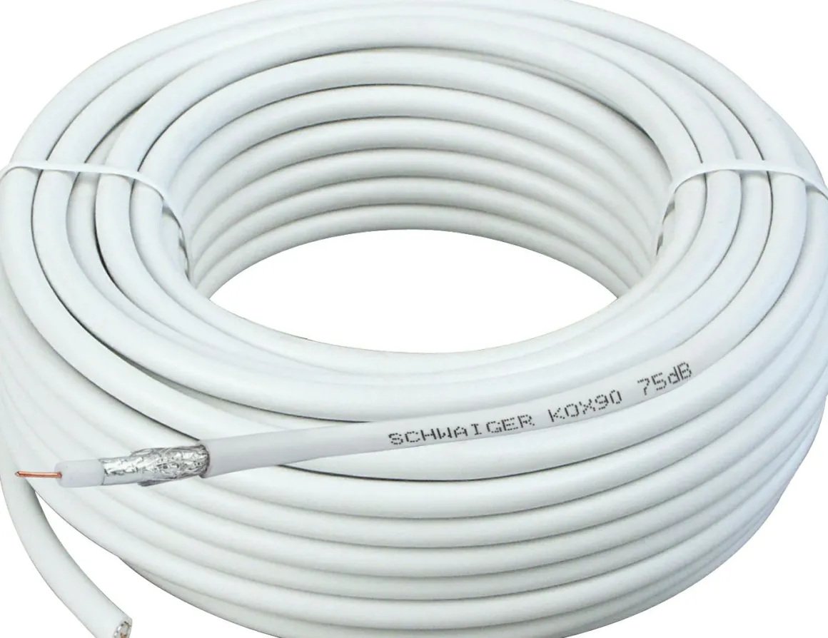 Schwaiger KOX90 10 Meter weißes Koaxialkabel