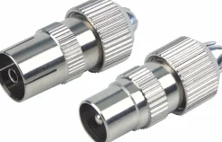 Schwaiger KST1525 Metall IEC Koax-Stecker Set