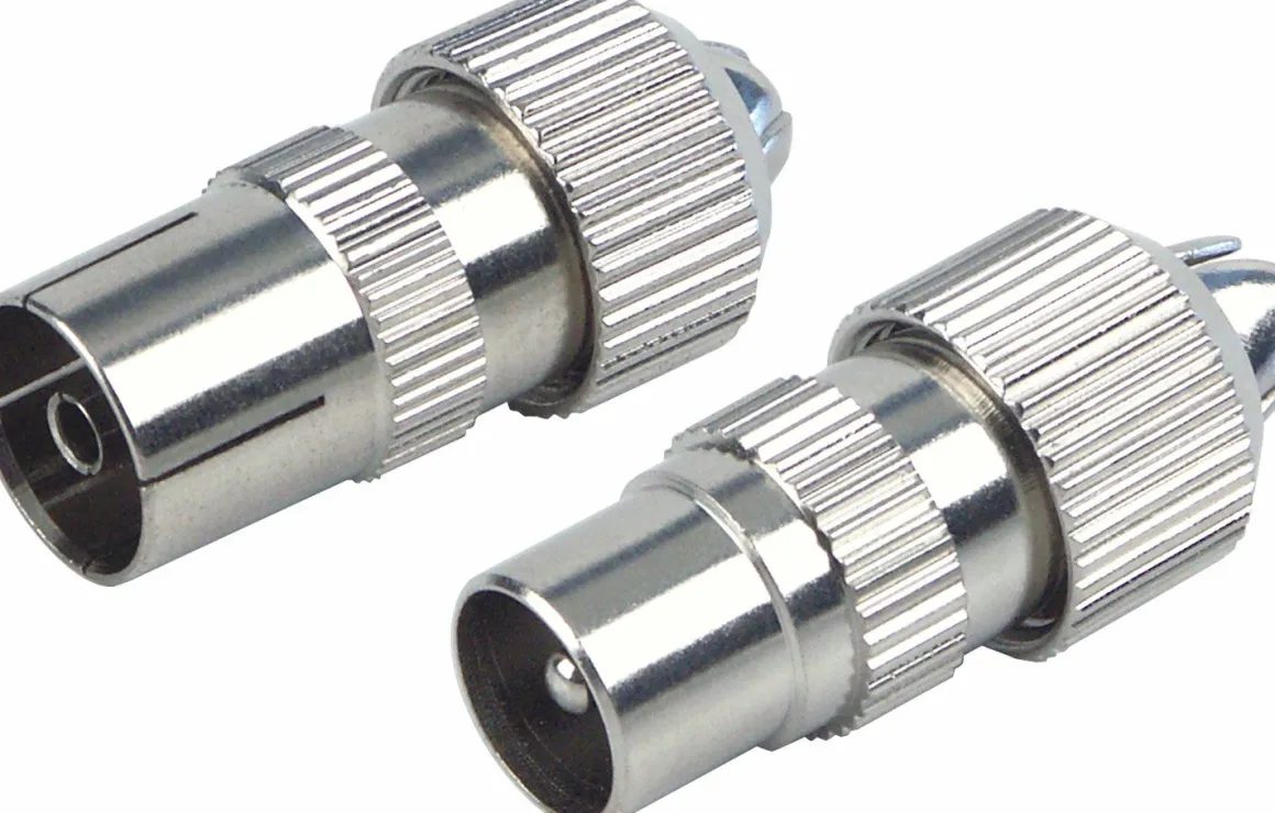 Schwaiger KST1525 Metall IEC Koax-Stecker Set
