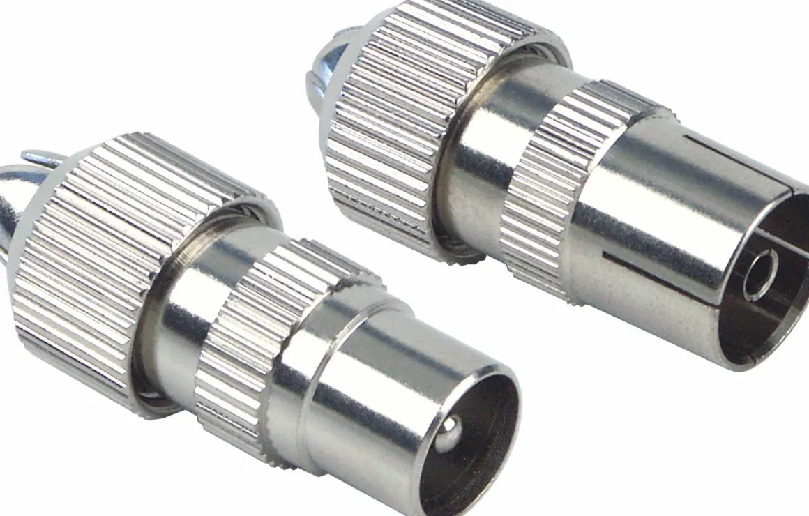 Schwaiger KST1525 Metall IEC Koax-Stecker Set