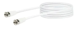 Schwaiger KVC215 052 F-St/F-St 75dB, 1.5m weiß Anschlusskabel