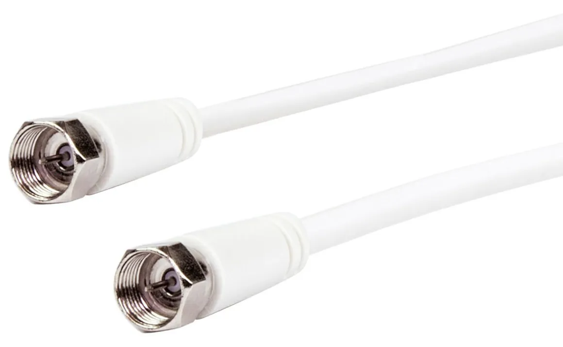 Schwaiger KVCHQ15 1,5 Meter weißes Satellitenkabel