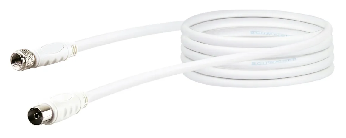 Schwaiger KVCKHQ193 3 Meter langes weißes Adapterkabel