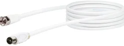 Schwaiger KVCK163 3 Meter IEC weißes Antennenkabel
