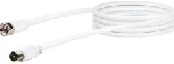 Schwaiger KVCK161 1,5 meter weißes Satellitenkabel