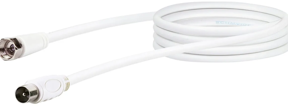 Schwaiger KVCK161 1,5 meter weißes Satellitenkabel