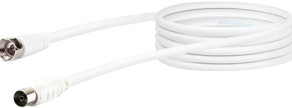 Schwaiger KVCK173 3 meter weißes Satellitenkabel