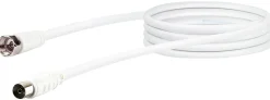 Schwaiger KVCK171 1,5 Meter weißes SAT-Antennen-Adapterkabel