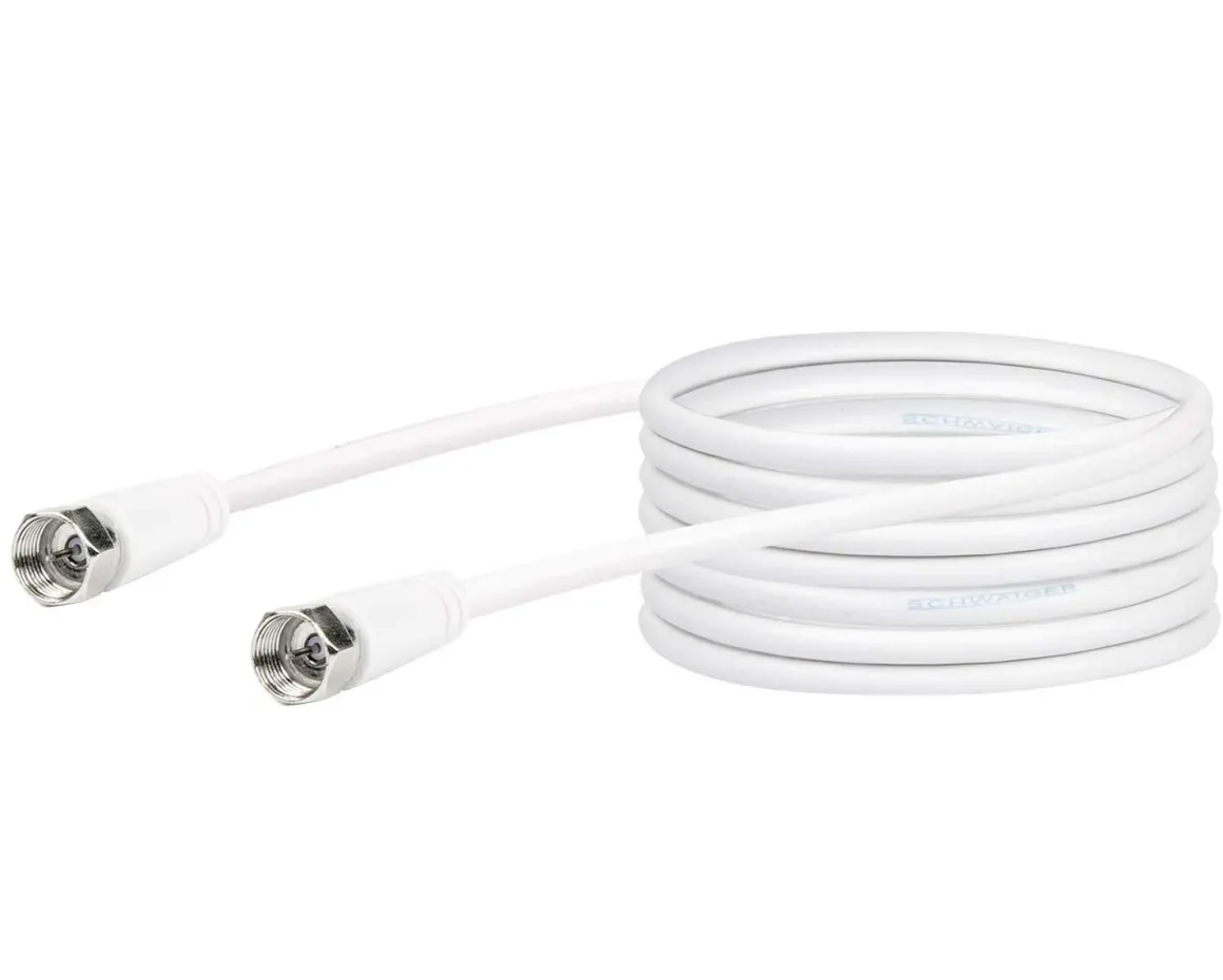 Schwaiger KVC150 15 Meter weißes Satellitenkabel