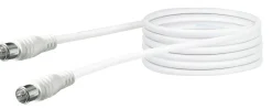 Schwaiger KVCQ50 5 Meter Weißes Koaxialkabel mit Schnellkupplung