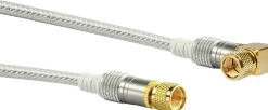 Schwaiger KVCWHD15 1,5 Meter transparent gewinkeltes Satellitenkabel