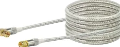 Schwaiger KVCWHD100 10 meter transparentes abgewinkeltes Satellitenkabel