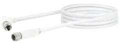 Schwaiger KVCW15 1,5 Meter transparentes abgewinkeltes Satellitenkabel