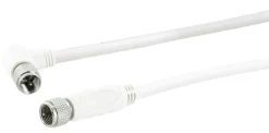 Schwaiger KVCW15 1,5 Meter transparentes abgewinkeltes Satellitenkabel