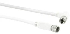 Schwaiger KVCW15 1,5 Meter transparentes abgewinkeltes Satellitenkabel