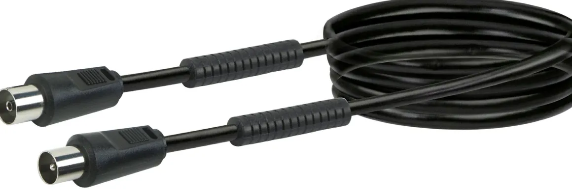 Schwaiger KVKF15 90dB Schwarzes 1,5 Meter Antennekabel