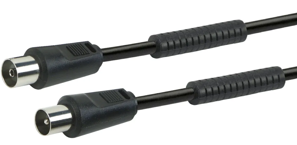 Schwaiger KVKF15 90dB Schwarzes 1,5 Meter Antennekabel