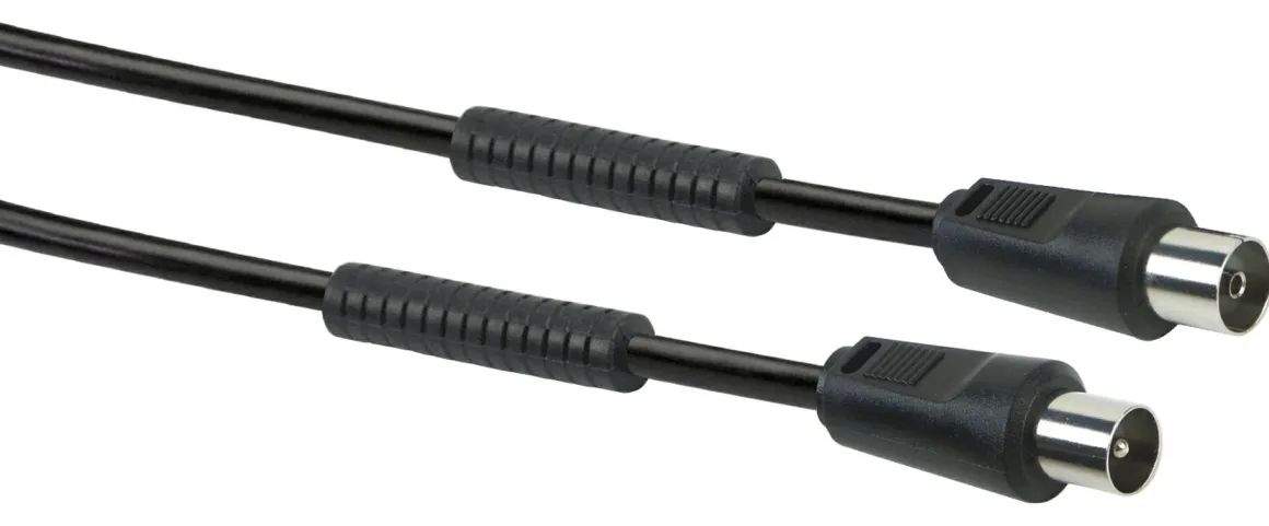 Schwaiger KVKF15 90dB Schwarzes 1,5 Meter Antennekabel