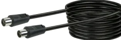 Schwaiger KVK100 10 Meter IEC schwarzes Antennenkabel
